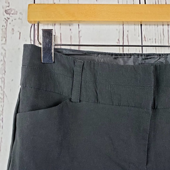 SOHO Apparel Casual Pants Womens Size 6P Flat Front Straight Leg Rayon Black - Picture 3 of 7